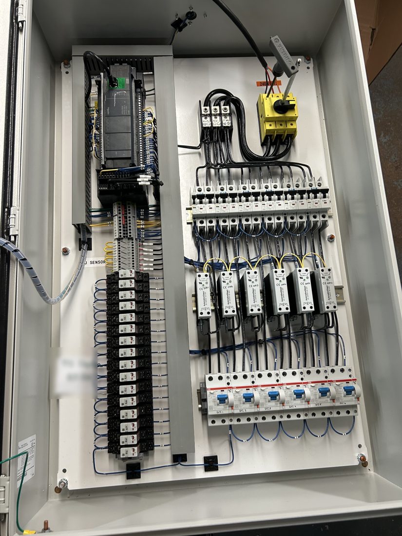 Full interior of a larger multi-circuit freezer floor control panel